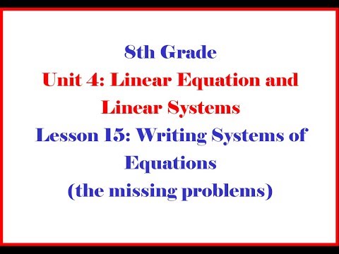 8 4 15 Part 2  Math Grade 8 Unit 4 Lesson 15 Morgan