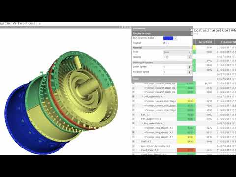 3D CAD dashboard (Teamcenter BOM  & SAP)