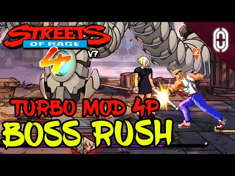 Streets of Rage 4 DLC Turbo Mod - Boss Rush Carry By Bragdras