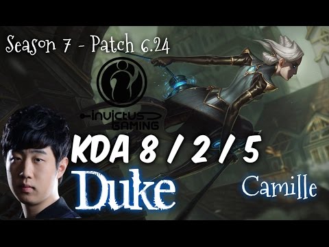IG Duke CAMILLE vs FIORA Top - Patch 6.24 KR Ranked