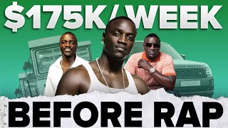 Akon was making $175k/week BEFORE Rap 💰 | #shorts