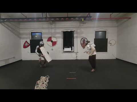 Secutor(kev) vs. Retiarius (Joe) 6-5-25 Sparring Session.