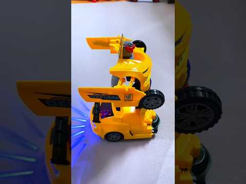 Deform Robot Car | 2-in-1 Transforming Car Toy with 3D Lights & Music | Bump & Go Action