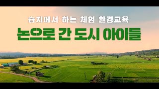 사단법인 세종환경교육으로 오기까지 세조오한경교육센터에서 진행한 사업(논으로 간 도시의 아이들)
