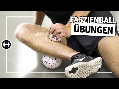 Part of a video titled Anwendungen für den Faszienball - YouTube