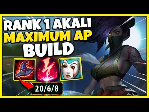 #1 AKALI WORLD GOING FULL AP MAKE AKALI COMPLETELY UNSTOPPABLE (HUGE DAMAGE) - League of Legends