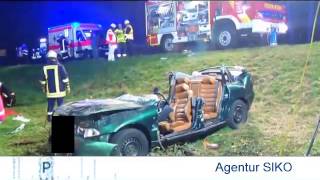 preview picture of video 'Tödlicher Verkehrsunfall bei Zemmer auf der L46'