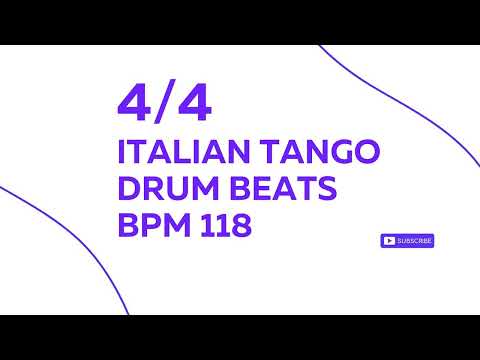 4/4 Italian Tango Rhythm BPM 118