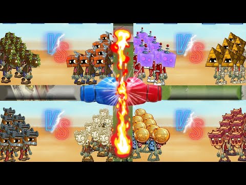 PVZ 2 - 50 VS 50 ZOMBIE ARMOR 4