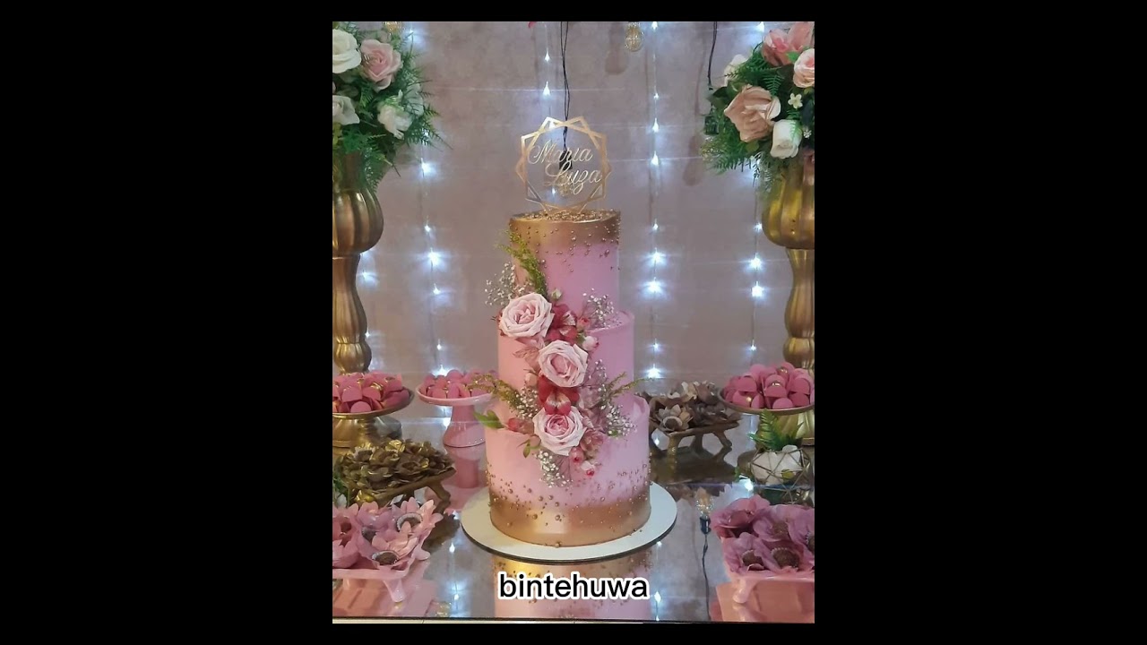 Pink wedding cakes decoration 2023#newvideo #wedding #weddingcake #decoration #sshortsvid