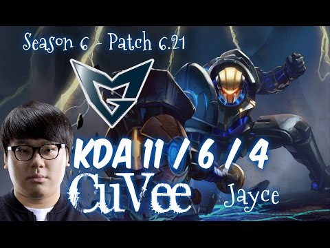 SSG CuVee JAYCE vs GNAR Top - Patch 6.21 NA Ranked