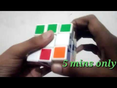 Solving Rubiks Cube...Just 5-Min... Siddharth