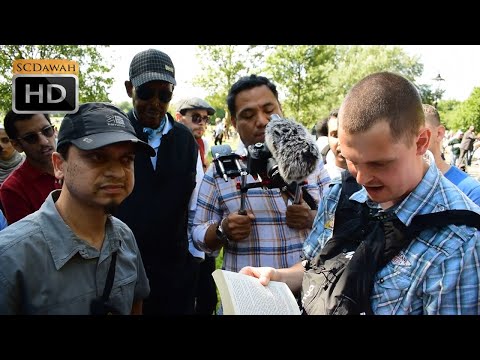 P1 - Unwanted Answers! Mansur Vs Christian visitor | Speakers Corner | Hyde Park