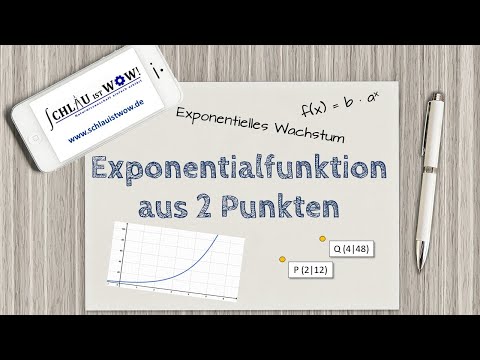 Exponentialfunktion aus 2 Punkten