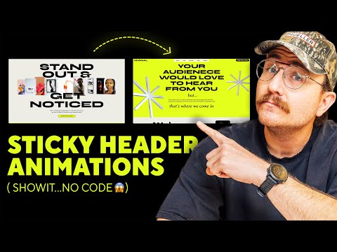 Creating a Sticky Header Animation on Showit Without Coding