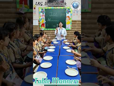 Today, our LKG little learners explored the importance of Table Manners!