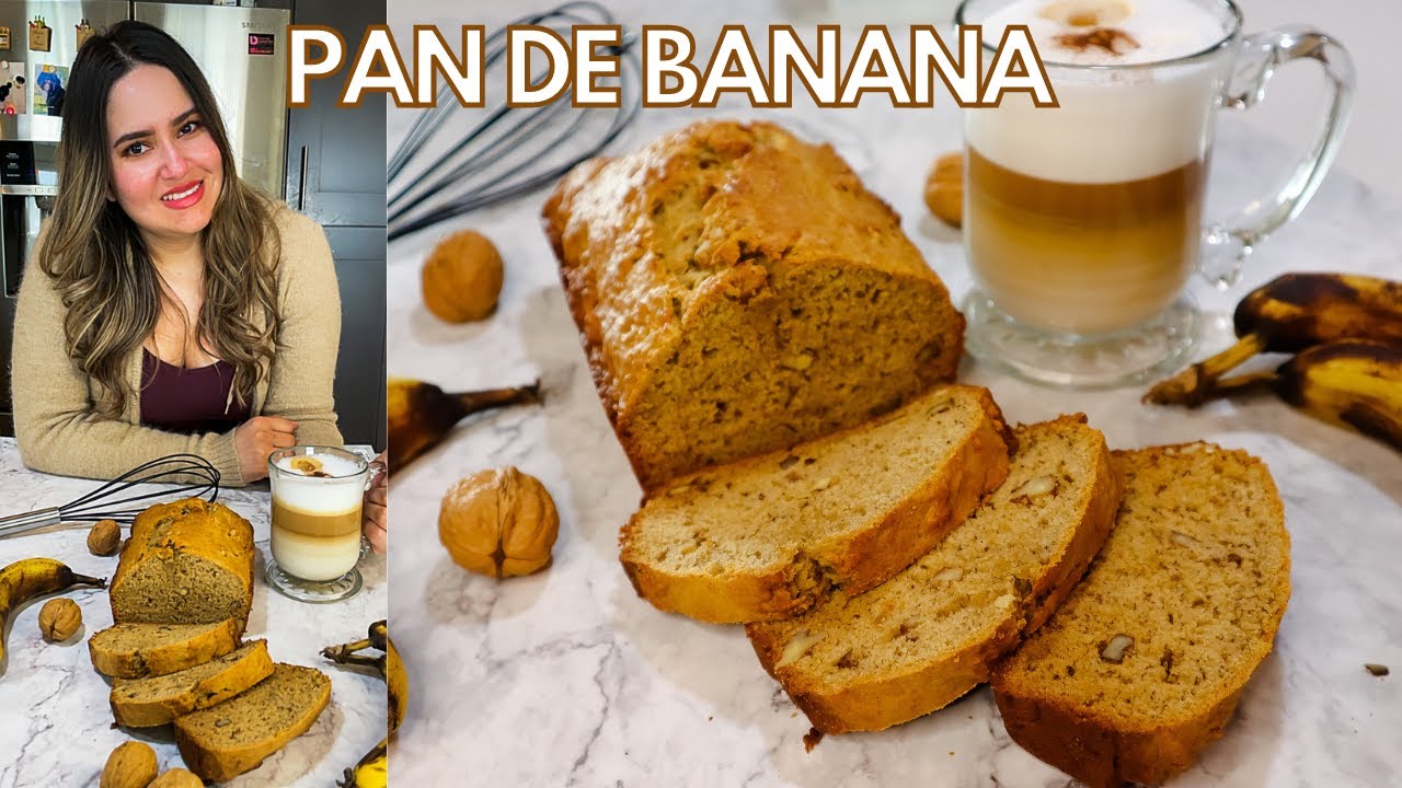 PAN DE BANANA Y NUECES | fácil y suavecito