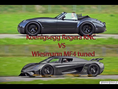 Thumbnail for SINGLE GEAR 1500hp Koenigsegg Regera KNC DRAG RACE VS Wiesmann MF4 by Wiesmann