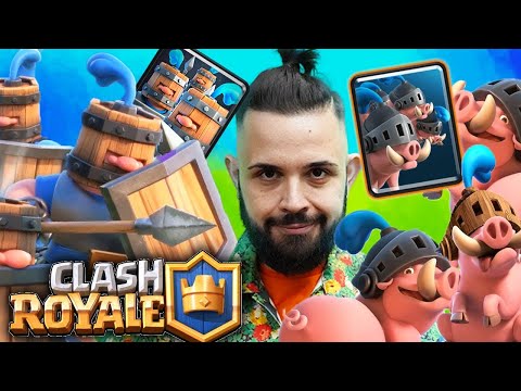 Royale Recruits Hogs ... Arrivederci EGolem! - CLASH ROYALE
