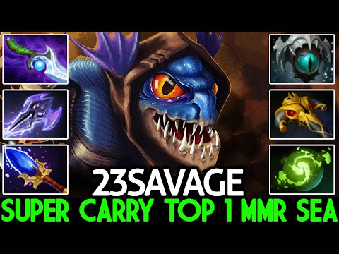 23SAVAGE [Slark] Super Carry Top 1 MMR SEA Show His Skill Dota 2