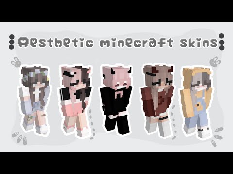 ♪ ♬  Aesthetic Skins Minecraft ♬ ♪  For girls. [Link Download in Deskription]