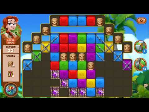 Lost Island Blast Adventure Level 1900 NO BOOSTERS - A S GAMING ✔️