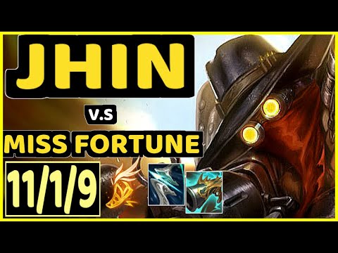 BIG (JHIN) vs MISS FORTUNE - 11/1/9 KDA BOTTOM ADC GAMEPLAY - NA Ranked MASTER