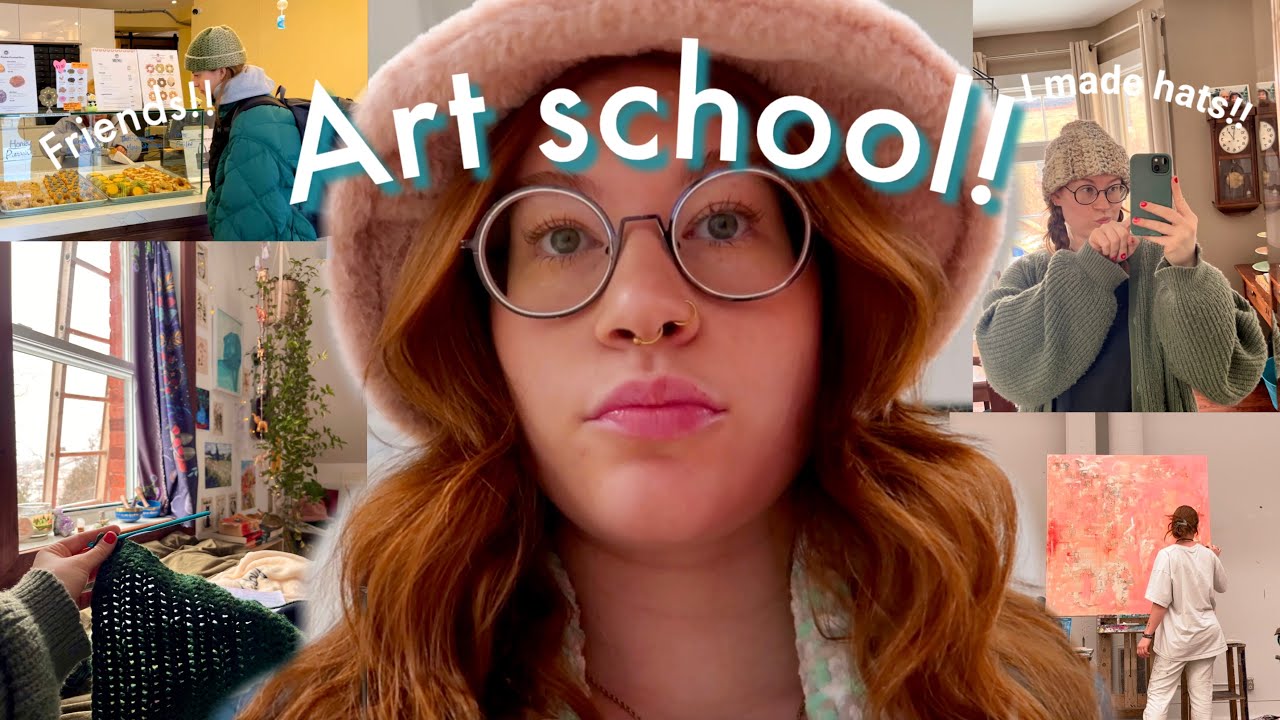 The First Weeks of Art School🌿| January| train rides, friends, & crocheting