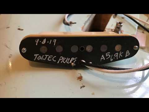 Toltec hand wound single coil pickups  - a quick test comparison