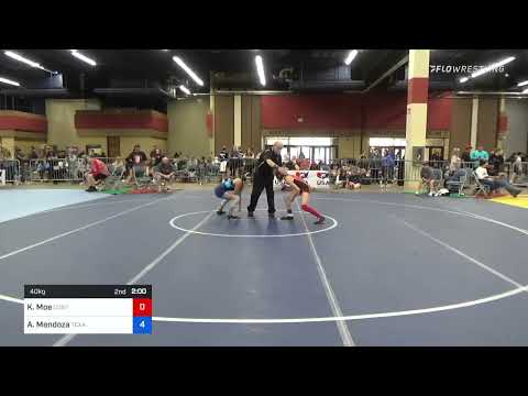 40 Kg Rr Rnd 3 - Kendall Moe, Contenders Wrestling Academy Vs Abigail Mendoza, Texas Style Wrestli
