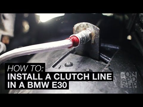 Bmw clutch line install