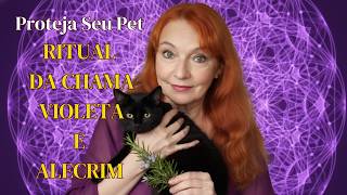 Proteja Seus Pets Com a LImpeza da Chama Violeta e Alecrim
