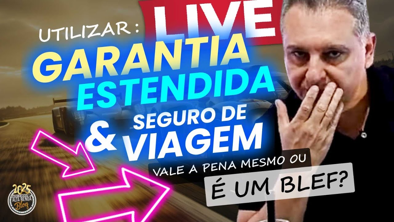 💳LIVE: UTILIZAR GARANTIA ESTENDIDA DO CARTÃO DE CRÉDITO E SEGURO DE VIAGEM VALE A PENA MESMO?