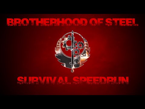 Fallout 4 Survival Mode Glitchless Speedrun:  Brotherhood of Steel  (World Record) 2:44:13