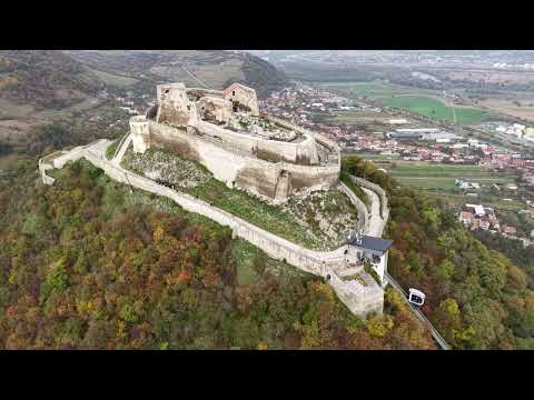 Cetatea Deva/The Fortress of Deva, drone view