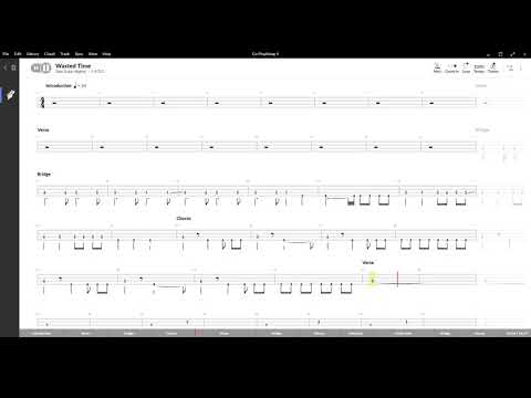 Wasted Time ( Skid Row ) ,Tablatura e base Senza Basso-Backing bass track-NO BASS