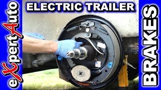 preview picture of video 'HOW TO Change Trailer Brake. Replace Brakes. Electric'