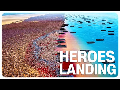Heroes' ARMY Landing vs Evil ARMY - Ultimate Epic Battle Simulator 2 UEBS 2 (4K)