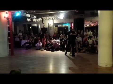  Michael Nadtochi  and  Eleonora Kalganova  are  dancing  to  a  tango  by  Carlos di Sarli