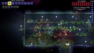 Terraria - Expert Mode Eater of Worlds - Medusa Head Strategy