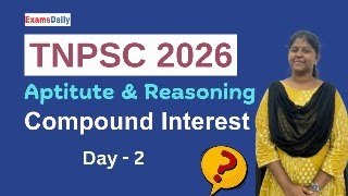 TNPSC 2026 - compound  Interest - Day 02- Aptitude | Important Previous Year Questions- 2026