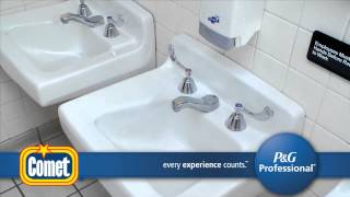 Comet Disinfecting Sanitizing Bathroom Cleaner better than competition!