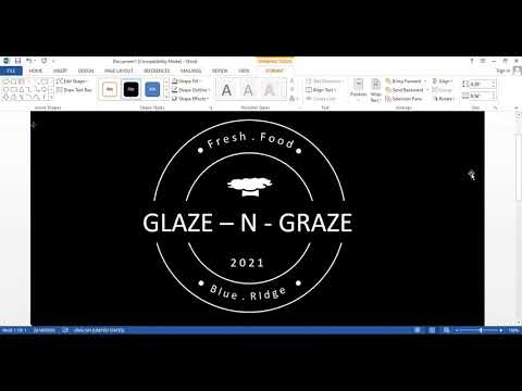 Microsoft Word Logo Design Tutorial How to make logo design in MS Word