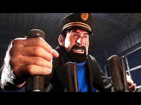 Captain Haddock strikes a man with a crane | Final Fight