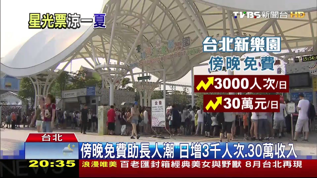 夜涼衝業績！　台北新樂園傍晚入場免費