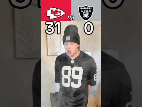 CHIEFS VS RAIDERS RECAP😳🤣🏈 #nfl #football #chiefs #raiders #skit #funny