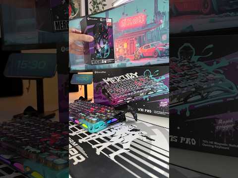 Bàn Phím Cơ Gaming GravaStar Mercury V75 Pro Special Edition Neon Graffiti - Switch Từ Tính Gateron Jade, Tốc Độ 8KHz, Tùy Chỉnh Actuation, RGB Đa Chế Độ