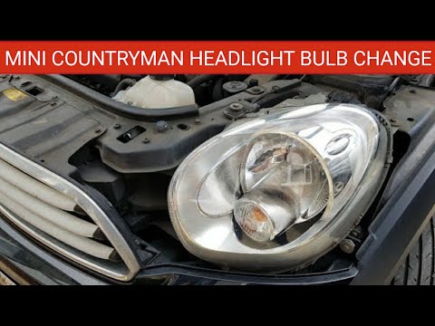 Mini Countryman Headlight Bulb Replacement || Headlight Bulb Change On Mini