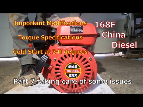 168F Small Diesel Modifications for Real World Use! Part 7