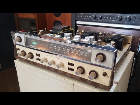 TRIO WX-400 EL84 Tube Stereo Receiver Demo On Altec Model 14's Same As (Kenwood KW-70)